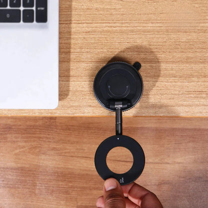 Premium 360° Magnetic Car Phone Holder with Vacuum Suction – Universal Fit, Anti-Shake