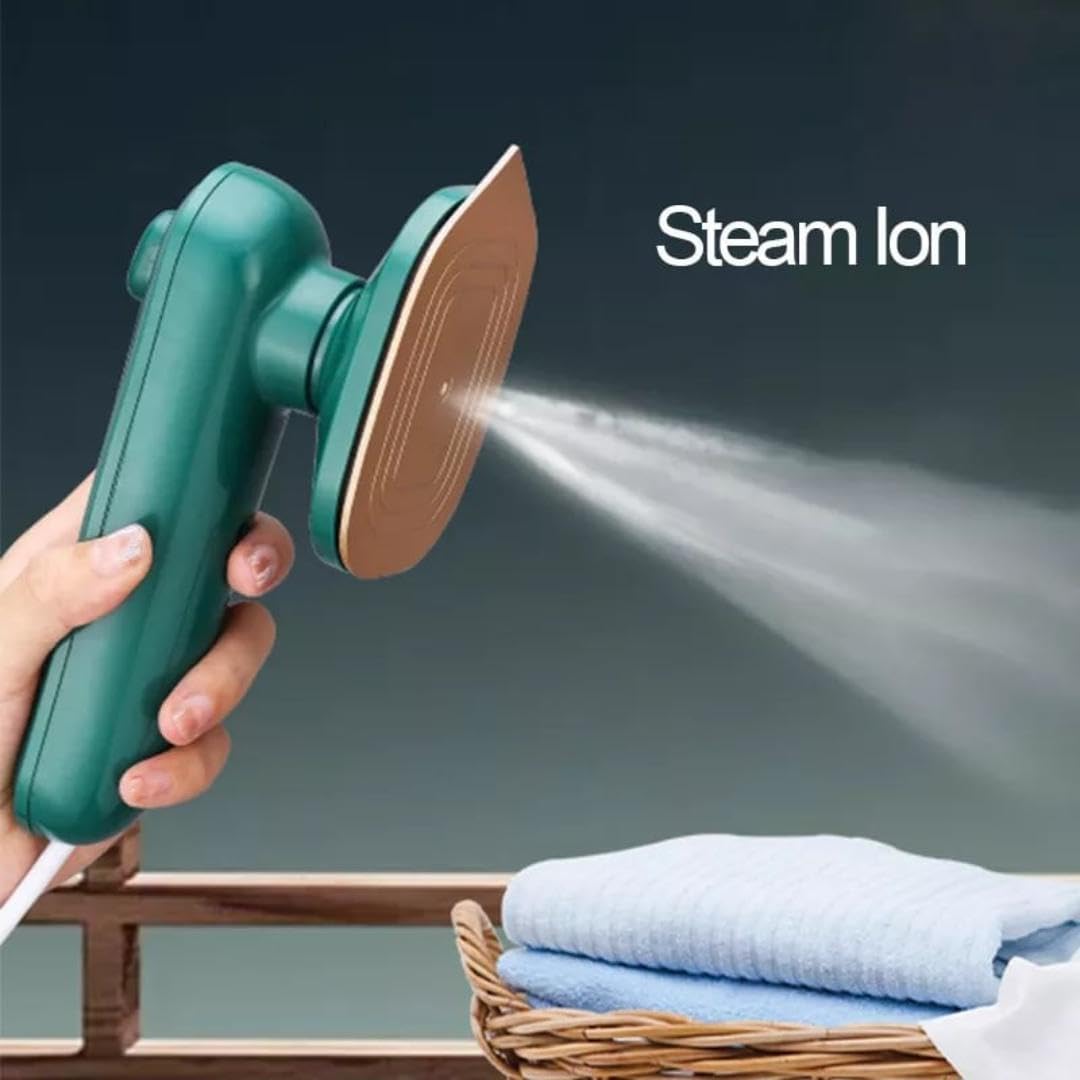 Portable Mini Travel Steamer – 2-in-1 Dry & Wet Iron for Quick Wrinkle Removal (Home & Travel Use)