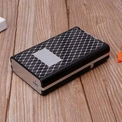 Premium 2-in-1 USB Rechargeable Cigarette Case with Flameless Electric Lighter (Windproof | Portable | Stylish Design)