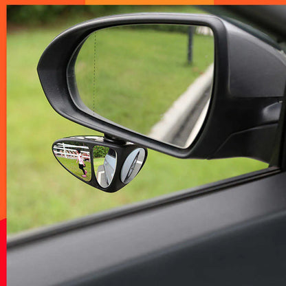 Adjustable Car Auxiliary Rearview Mirror – 360° Wide-Angle Blind Spot Mirror for Safe Driving (Universal Fit)