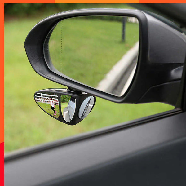 Adjustable Car Auxiliary Rearview Mirror – 360° Wide-Angle Blind Spot Mirror for Safe Driving (Universal Fit)