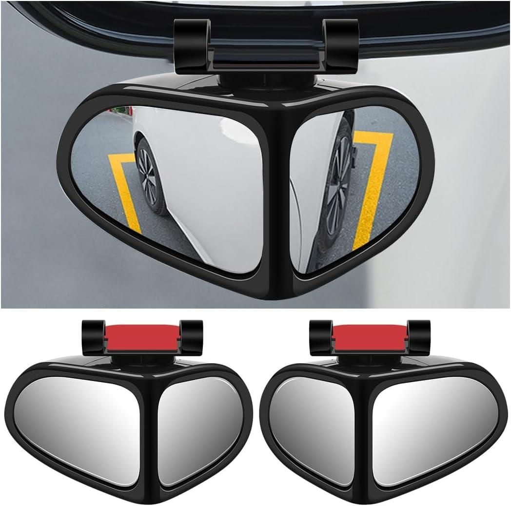 Adjustable Car Auxiliary Rearview Mirror – 360° Wide-Angle Blind Spot Mirror for Safe Driving (Universal Fit)
