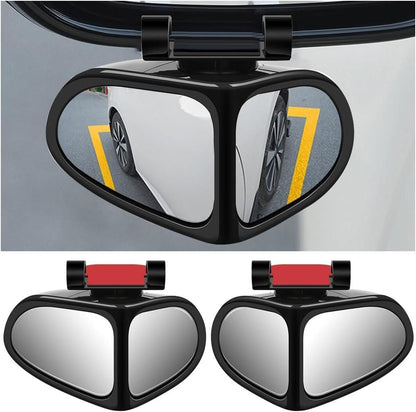 Adjustable Car Auxiliary Rearview Mirror – 360° Wide-Angle Blind Spot Mirror for Safe Driving (Universal Fit)
