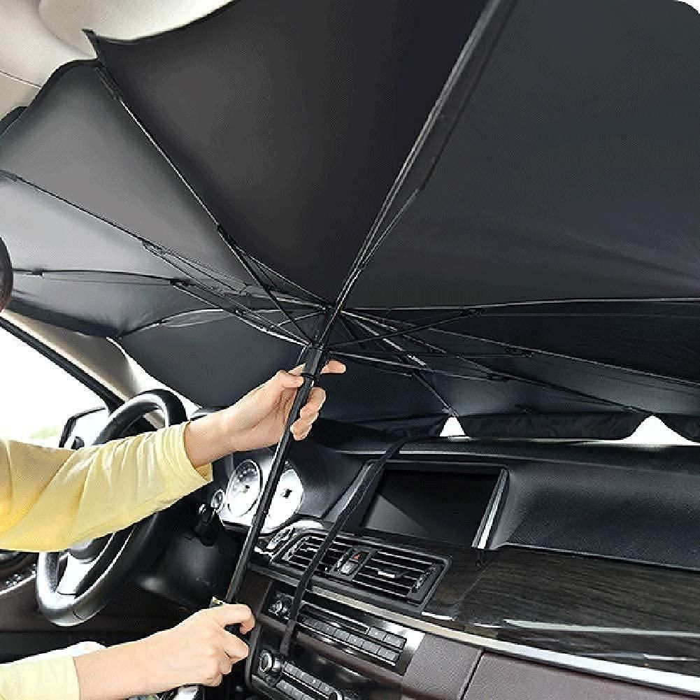 Premium Car Windshield Sun Shade Umbrella – Foldable Heat-Blocking UV Protector for Front Windshield | Fits Most Cars | Sun Heat Insulation & Interior Protection