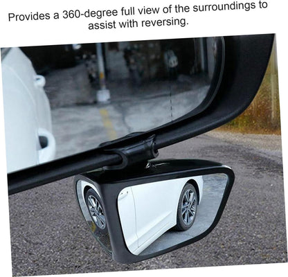 Adjustable Car Auxiliary Rearview Mirror – 360° Wide-Angle Blind Spot Mirror for Safe Driving (Universal Fit)