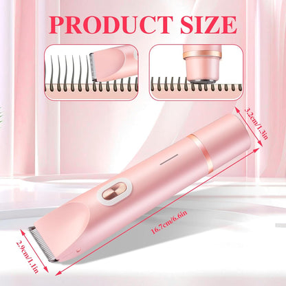 2-in-1 Bikini Trimmer for Women – Waterproof Dual-Head Shaver