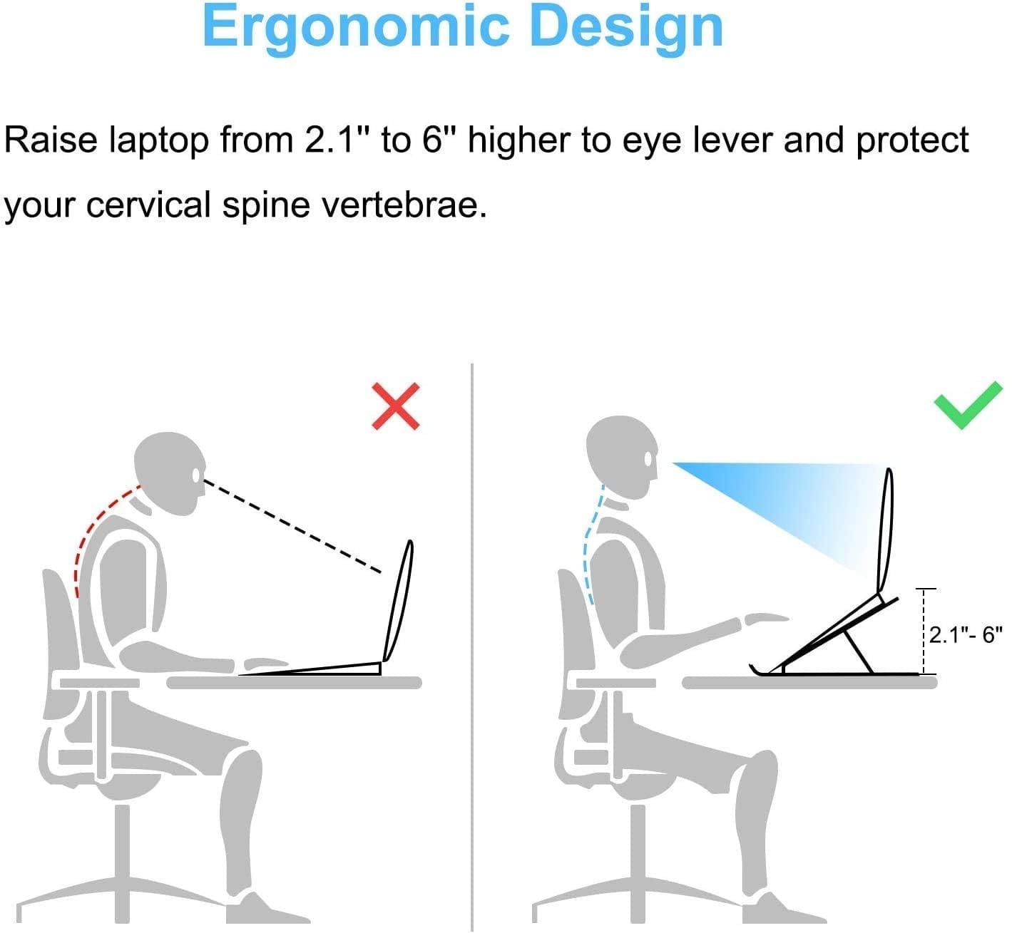 Premium Aluminium Laptop Stand –  Adjustable & Foldable