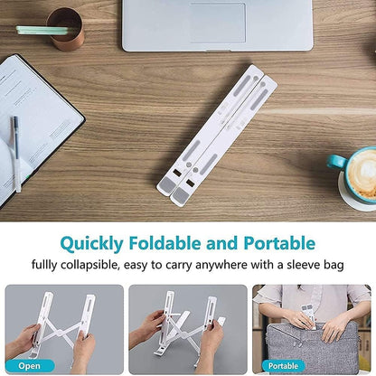 Premium Aluminium Laptop Stand –  Adjustable & Foldable