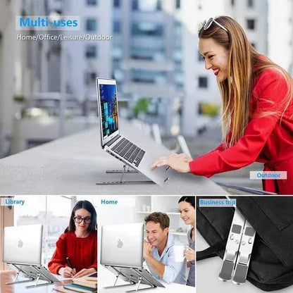 Premium Aluminium Laptop Stand –  Adjustable & Foldable