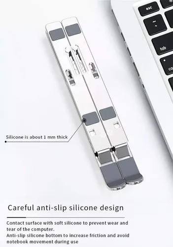 Premium Aluminium Laptop Stand –  Adjustable & Foldable